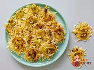 Цибульно-часникові чіпси із сиру з каррі