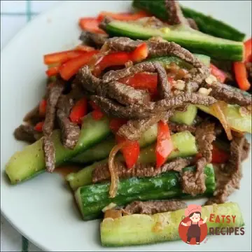 Огірки з м'ясом по-корейськи
