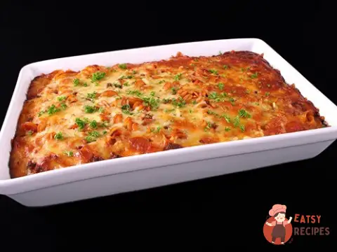 Макарони, запечені з м'ясом