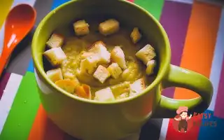 Гороховий Крем-Суп Із Часниковими Грінками