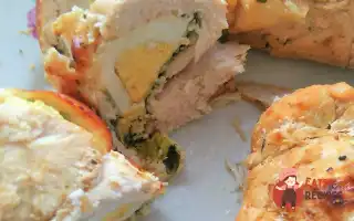 Куряча Грудка З Яйцем, Шпинатом Та Сиром