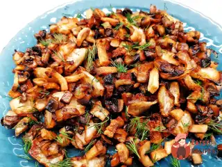 Кетогарнір «Картопля з грибами»