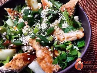 Салат з курячої грудки з динею