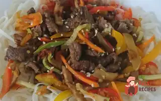 Фунчоза З Яловичиною Та Овочами