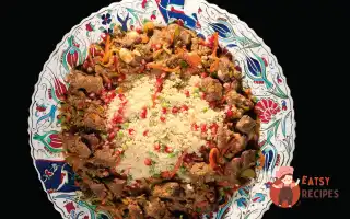 Кускус З Бараниною, Зеленим Горошком Та Зернами Гранату