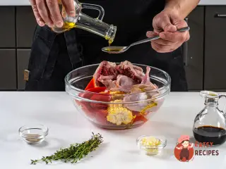 Крок 5: Перепілки в аерогрилі з овочами