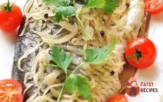 Короп, Запечений У Фользі На Подушці Цибулі