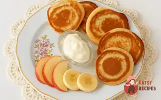 Оладки на кефірі бананово-шоколадні