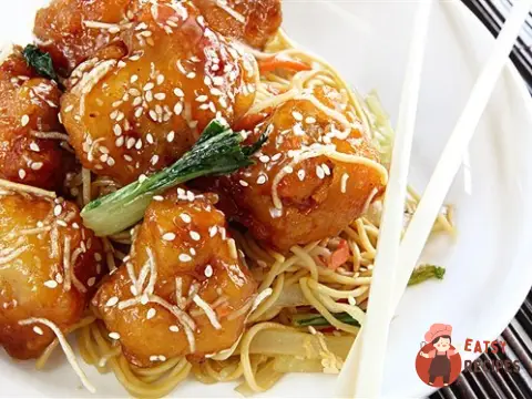 Медова курка з овочами