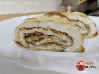 Рулет із лаваша з творогом