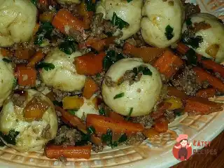 Полтавські галушки з м'ясом