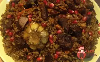 Узбецький Плов Із Бараниною Та Нутом