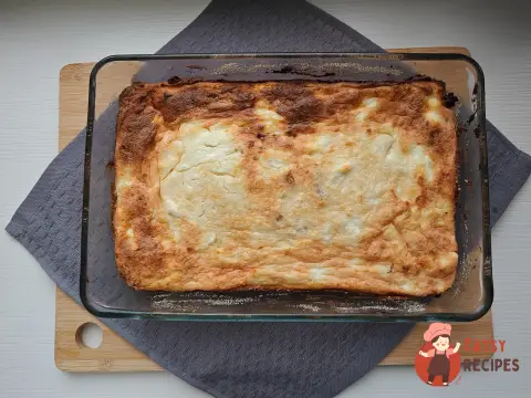 Сирна запіканка з родзинками