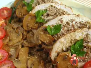 Котлети, фаршировані гречкою та грибами