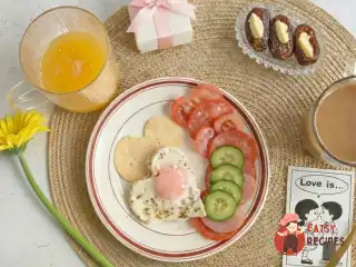 Простий романтичний сніданок до 14 лютого