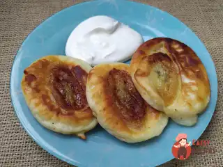 Оладки з бананом