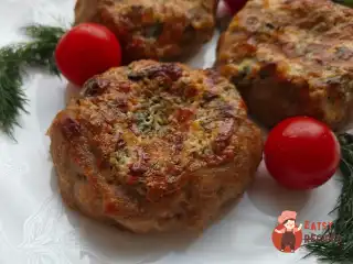 Котлети з начинкою в духовці