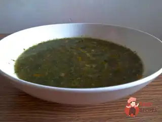 Суп із яблук з цибулею-пореєм