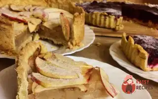 Відкритий Яблучний Пиріг На Тонкому Тісті