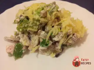 Салат з баклажанів та шинки