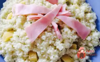 Кускус Із Сиром Та Шинкою