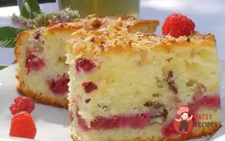 Пиріг З Малиною Та Горіхами