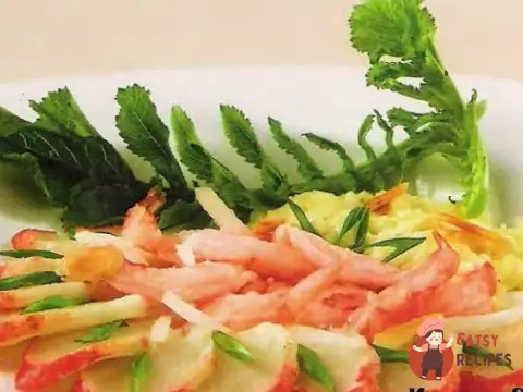 Гаряча закуска з крабів та креветок