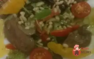Теплий Салат З Печінки Кролика Та Авокадо З Соусом Маракуя