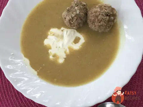 Суп-пюре з фрикадельками
