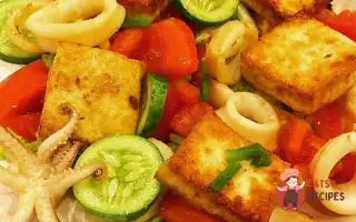 Теплий Салат З Кальмарами Та Тофу