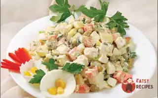 Салат «Столичний» З Куркою Та Крабовими Паличками