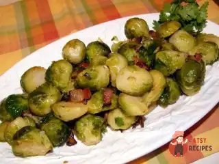Каштани з брюссельською капустою