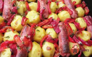 Печену Картоплю З Ковбасками