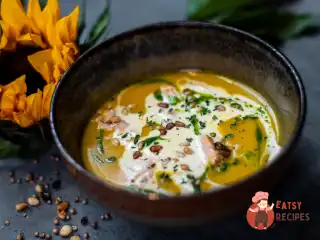 Крем-суп з гарбуза та лосося у вершках