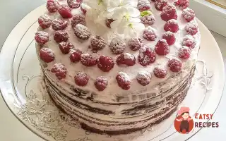 Шоколадний Торт З Малиною Та Вершковим Кремом