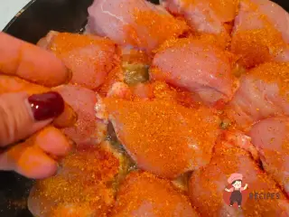 Крок 5: Курка з грибами та шпинатом