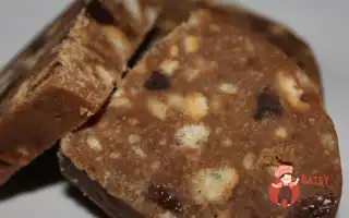 Шоколадна Ковбаса З Родзинками Та Горіхами