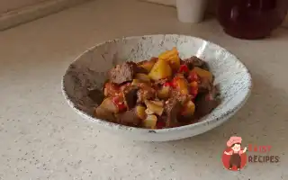 Рагу З Яловичиною Та Білими Баклажанами