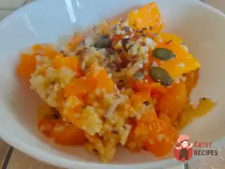 Гарбуз, смажений з кускусом