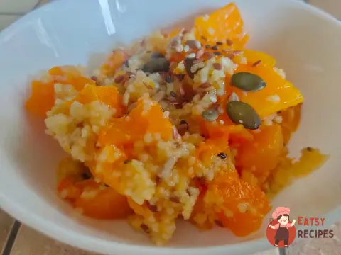 Гарбуз, смажений з кускусом
