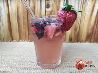 Базиліковий лимонад із полуницею