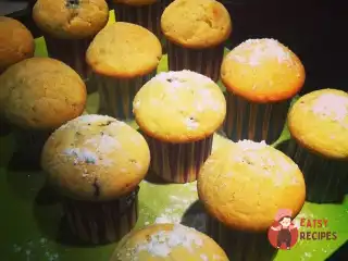 Маффіни з чорницею та шоколадом