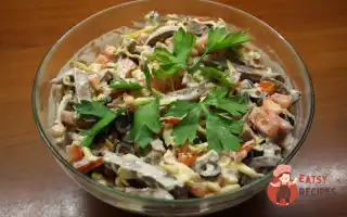 Салат З Язиком, Помідорами Та Сиром