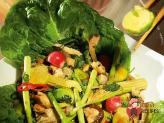 Овочі в рибно-цибульному соусі