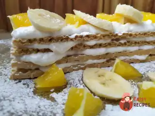 Дієтичне тістечко з бананом і апельсином