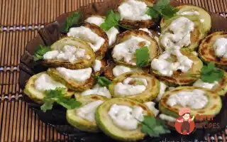 Смажені Кабачки Із Часниковим Соусом