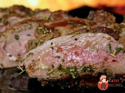 Маринована у вині оленина на грилі