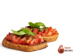 Підсмажений хліб (bruschette) з помідорами та базиліком