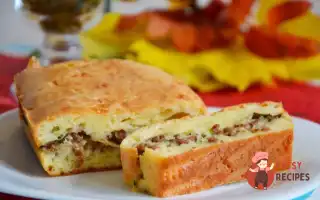 Пиріг З Фаршем Та Грибами