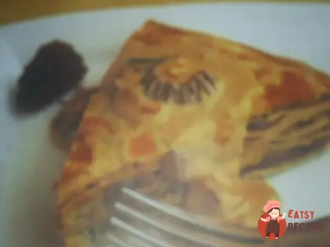 Млинець пиріг з грибами